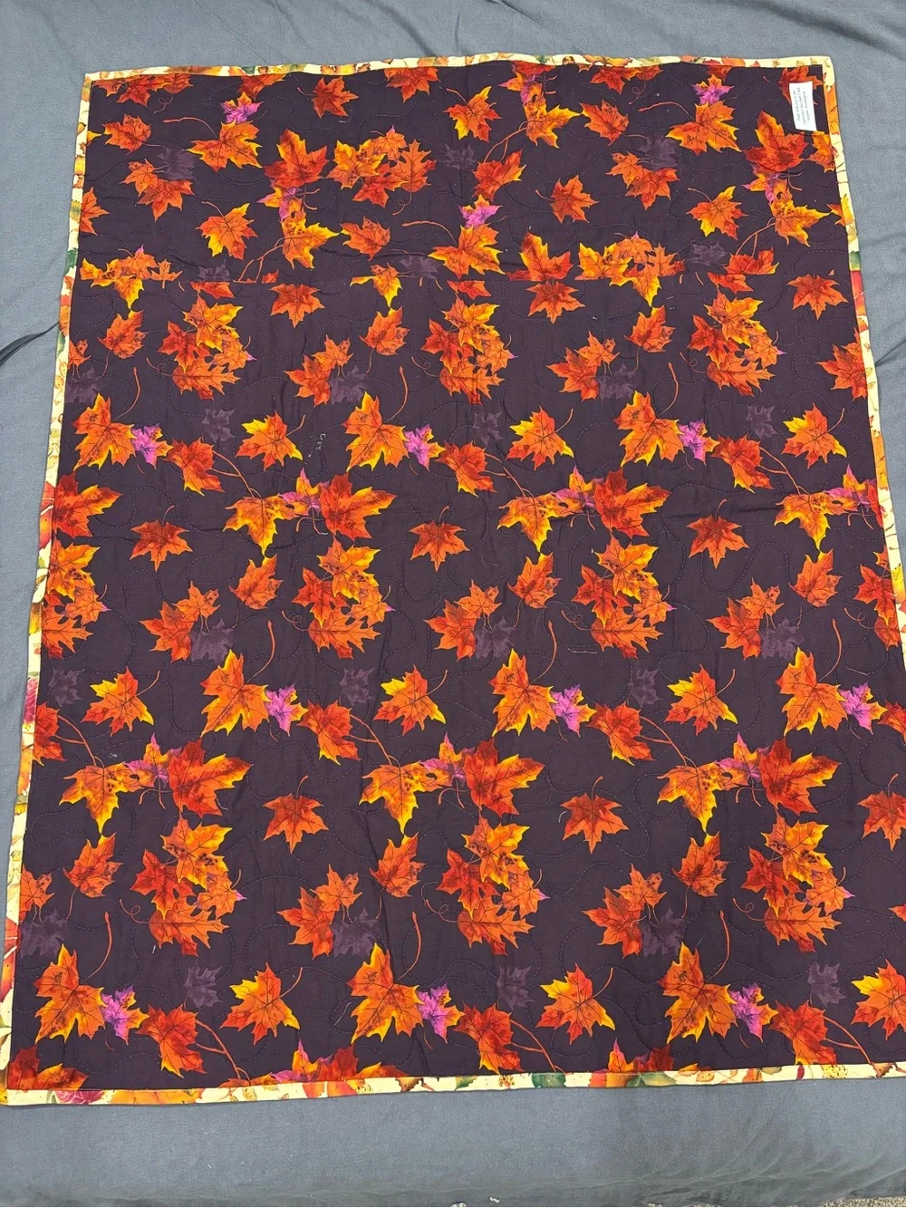 Handmade Baby Toddler Boy Camping Theme Print Quilt Grandpa Core